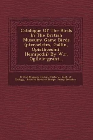 Cover of Catalogue of the Birds in the British Museum