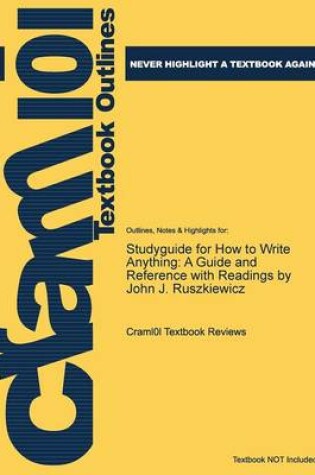 Cover of Studyguide for How to Write Anything