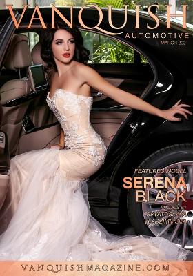 Book cover for Vanquish Automotive - March 2021 - Serena Black