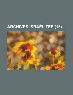 Book cover for Archives Isra Lites (15)