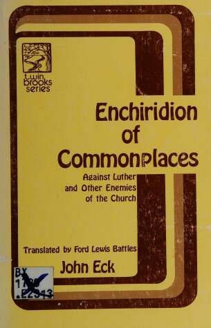 Book cover for Enchiridion of Commonplaces Against Luther and Other Enemies of the Church