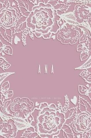 Cover of Ana. Dusty Pink Dot Grid Journal