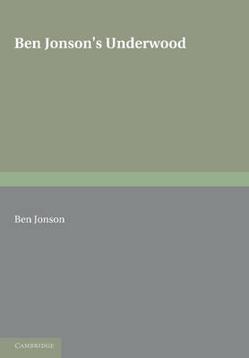 Book cover for Ben Jonson's Underwoods