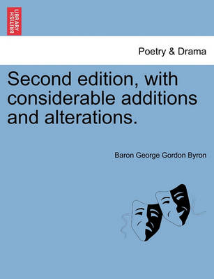 Book cover for Second Edition, with Considerable Additions and Alterations.