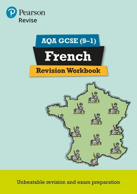 Book cover for Pearson REVISE AQA GCSE (9-1) French Revision Workbook: For 2024 and 2025 assessments and exams (Revise AQA GCSE MFL 16)