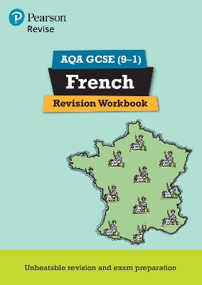 Cover of Pearson REVISE AQA GCSE French Revision Workbook: For 2025 exams