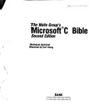 Cover of The Waite Group's Microsoft C Bible