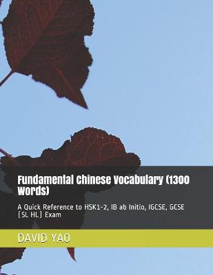 Cover of Fundamental Chinese Vocabulary (1300 Words)