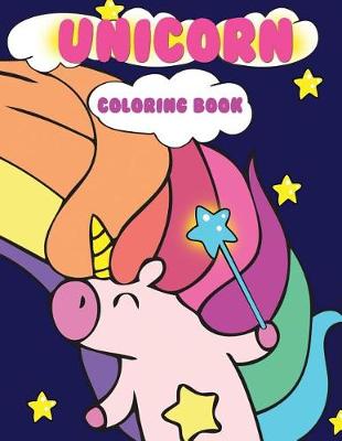 Book cover for Unicorn Coloring Book