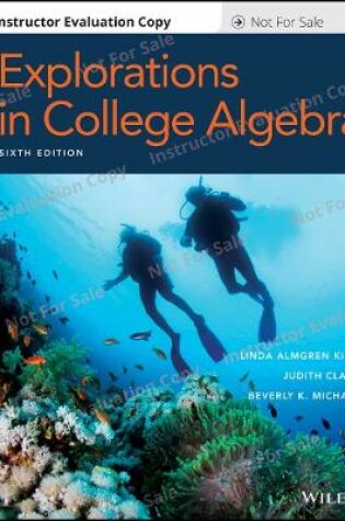 Cover of Explorations in College Algebra, 6e Evaluation Copy