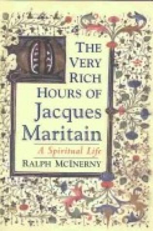 Cover of The Very Rich Hours of Jacques Maritain