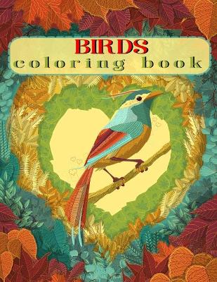 Book cover for birds coloring book