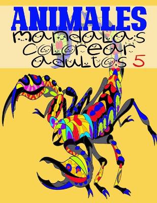 Book cover for animales mandalas colorear adultos 5