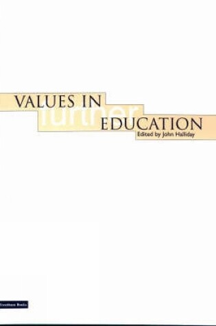 Cover of Values in Further Education