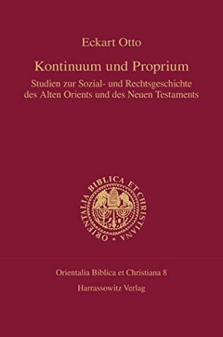 Cover of Kontinuum Und Proprium