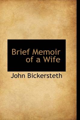 Book cover for Brief Memoir of a Wife