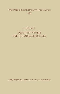 Cover of Quantentheorie Der Ionenrealkristalle