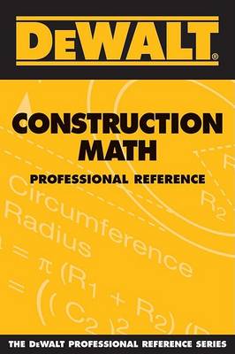 Cover of Dewalt Construction Math Professional Reference