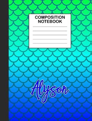 Book cover for Alyson Composition Notebook