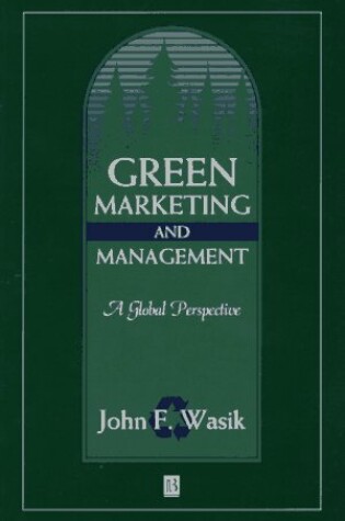 Cover of Green Marketing and Management