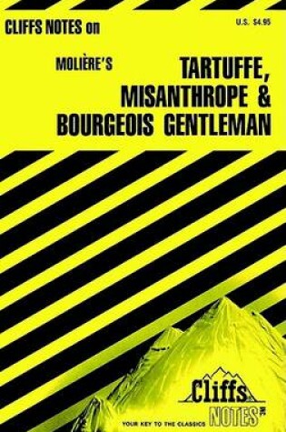 Cover of Notes on Moliere's "Tartuffe", "Misanthrope" and "Bourgeois Gentilhomme"