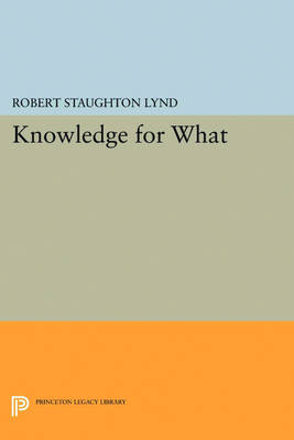 Book cover for Knowledge for What