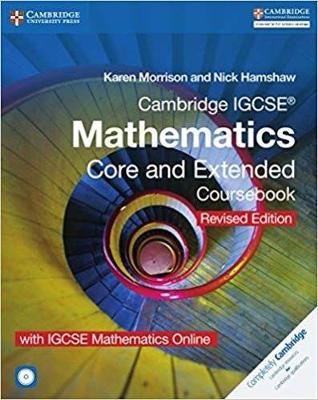 Cover of Cambridge IGCSE (R) Mathematics Core and Extended Coursebook with CD-ROM and IGCSE Mathematics Online Revised Edition