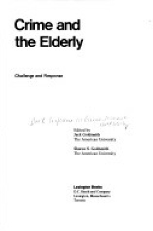 Cover of Crime and the Elderly