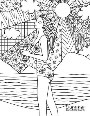 Cover of Summer Coloring Book for Grown-Ups 1