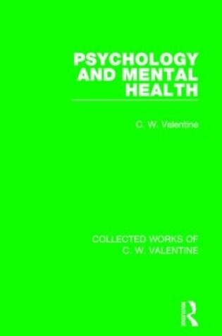 Cover of Psychology and Mental Health