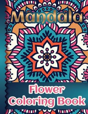 Book cover for Mandala Flower Coloring Book