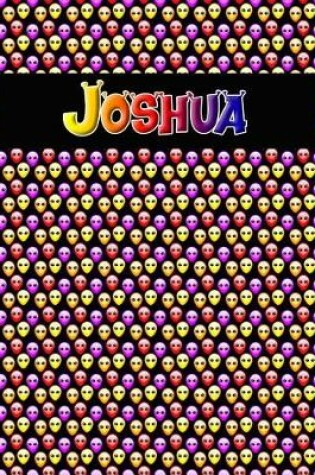 Cover of 120 Page Handwriting Practice Book with Colorful Alien Cover Joshua