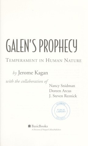 Book cover for Galen's Prophecy