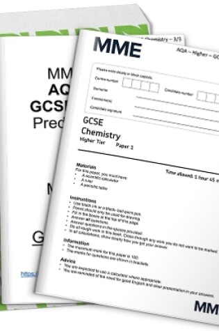 Cover of AQA GCSE Chemistry Predicted Papers 2023 (Tier: Higher)