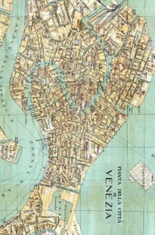 Cover of Antique 1872 Map of Venice, Italy Journal