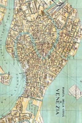 Book cover for Antique 1872 Map of Venice, Italy Journal