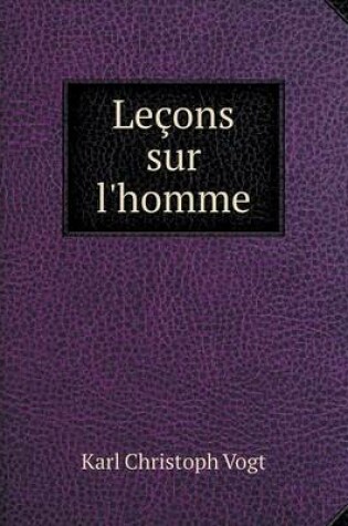 Cover of Leçons sur l'homme