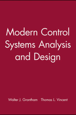 Cover of Modern Control Systems Analysis and Design