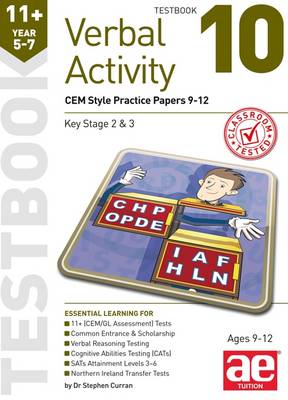 Book cover for 11+ Verbal Activity Year 5-7 Testbook 10