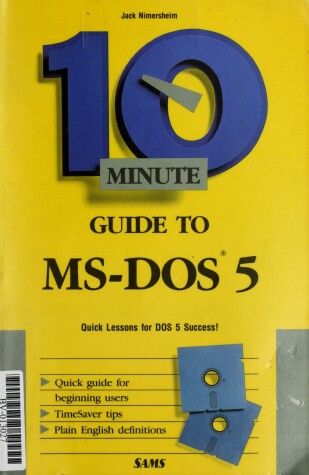 Cover of 10 Minute Guide to MS-DOS 5