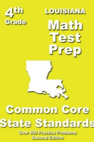 Cover of Louisiana 4th Grade Math Test Prep