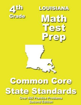 Book cover for Louisiana 4th Grade Math Test Prep