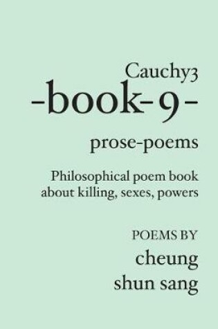 Cover of Cauchy3-book-9-prose-poems