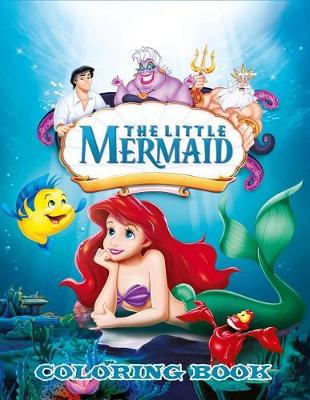 Book cover for The Little Mermaid Coloring Book