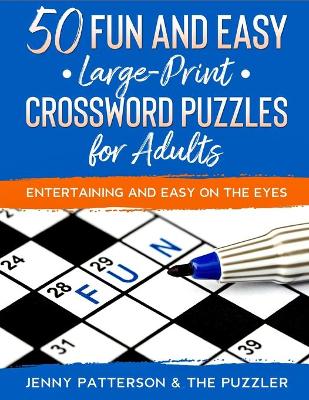 Book cover for 50 Fun & Easy Crossword Puzzles for Adults