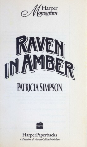 Book cover for Raven in Amber