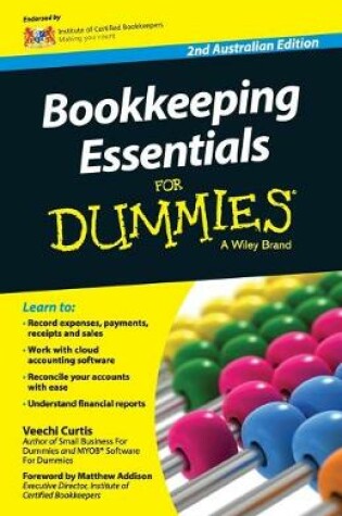 Cover of Bookkeeping Essentials For Dummies – Australia