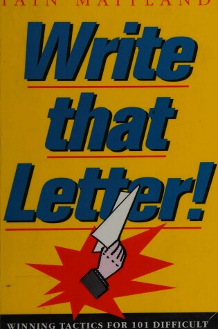 Cover of Write That Letter!