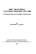 Cover of Mrs. Thatcher's Cultural Policy