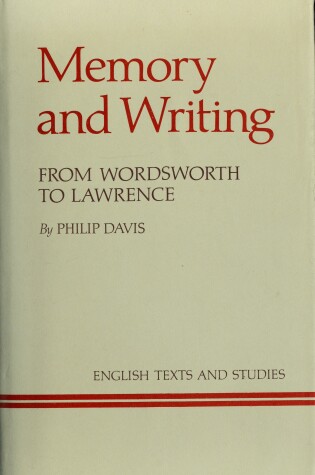 Cover of Memory and Writing